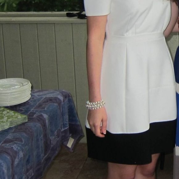 BCBG White Cocktail Dress in white (worn twice) - Picture 2 of 4